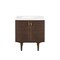 James Martin Vanities Amberly 30in Single Vanity, Mid-Century Walnut w/ 3 CM White Zeus Top 670-V30-WLT-3WZ - alternate 2
